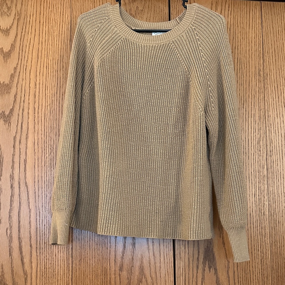 Jessica Simpson Camel Crew Neck Sweater